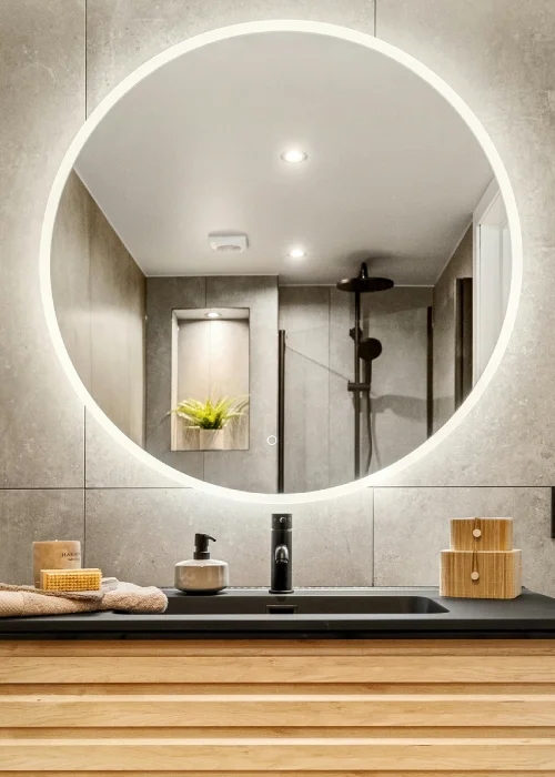 Con iluminación LED